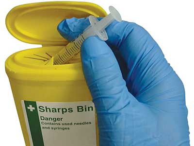 How do you dispose of medical waste?