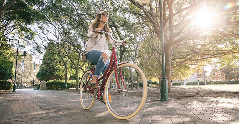 Bike riding in Alison Park