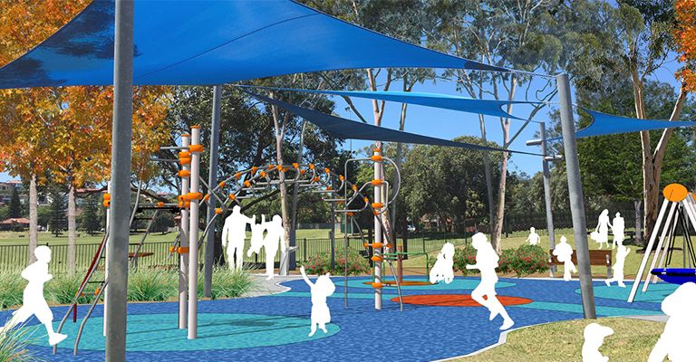 Construction on a new, inclusive play space at Coral Sea Park in Maroubra will commence in March 2022.