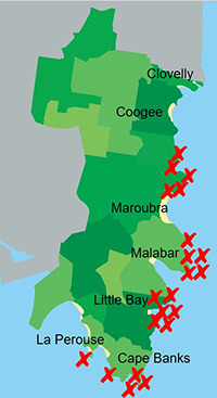 There have been 21 rock fishing deaths in Randwick City since 2001.