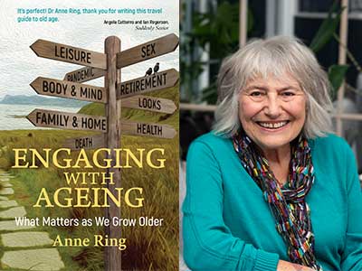Anne Ring with cover of Engaging with Ageing