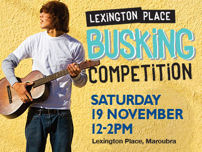 Lexington Place Busking Competition Poster