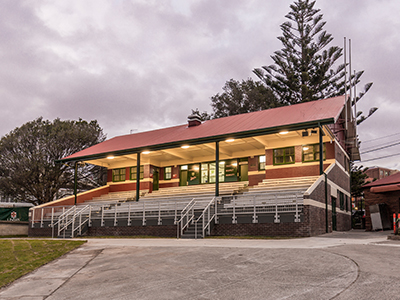 Updated Coogee Oval grandstand