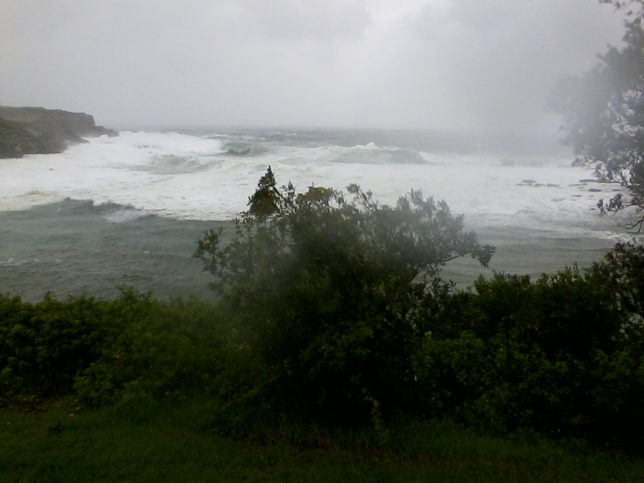 Little Bay during the storm
