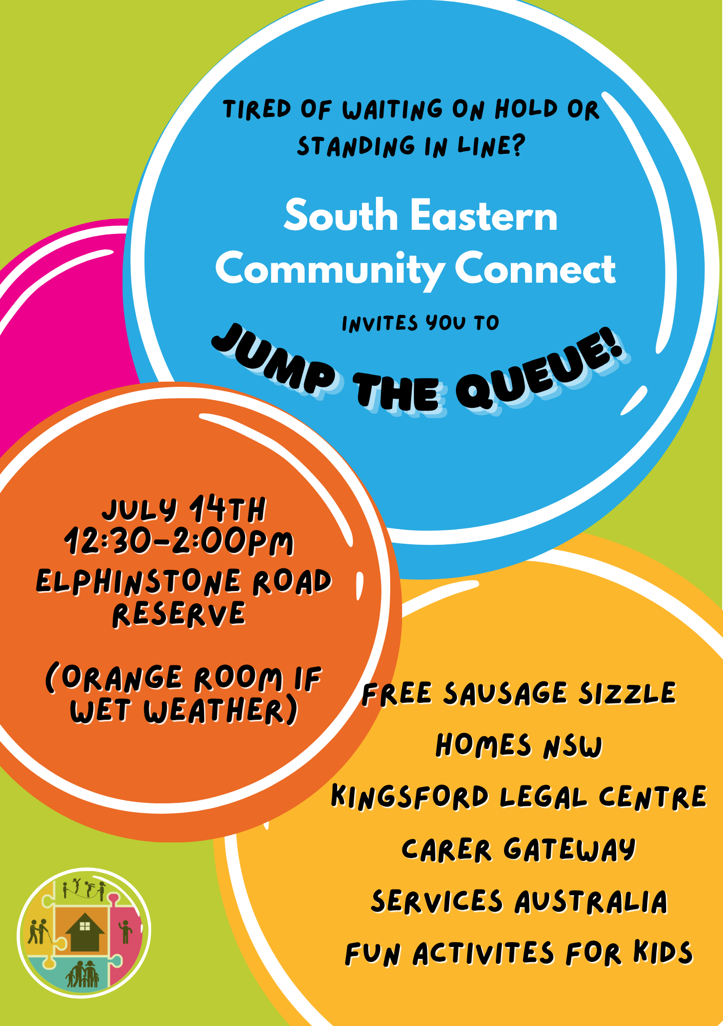 Jump The Queue Welcome Back Event held by South Eastern Community Connect 