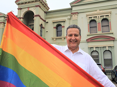Rainbow flag Mayor Said