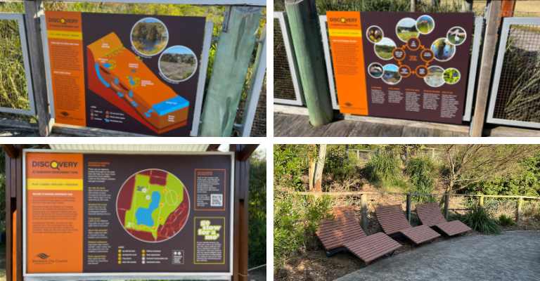 Discovery at Randwick Environment Park is a self-guided tour where you can play, learn, preserve, explore and rest a while! 