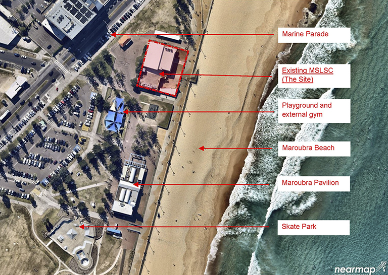 Maroubra SLSC Site Plan