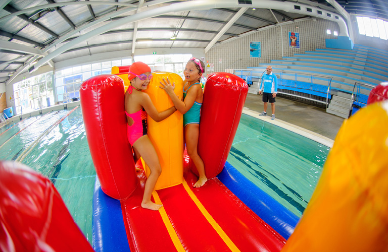 Pool inflatable at Des Renford Leisure Centre