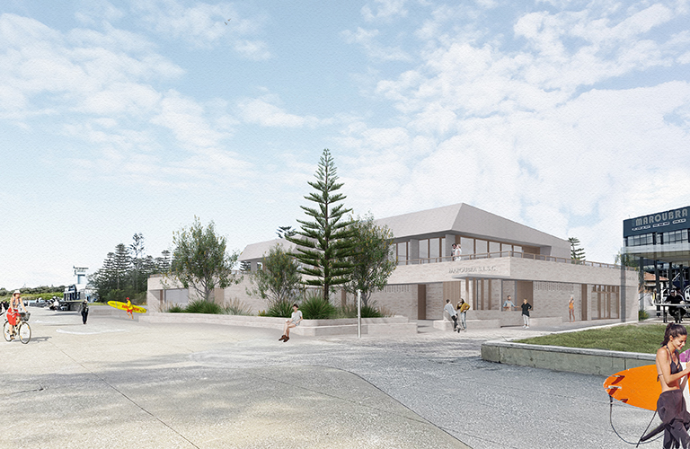 Artist impression of the proposed Maroubra SLSC