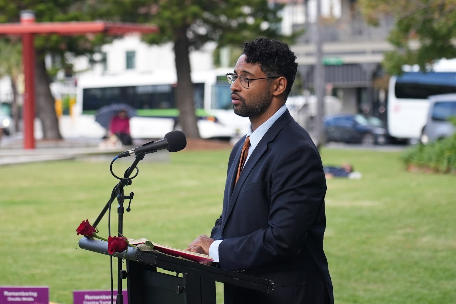Attendees of the Family and Domestic Violence Vigil