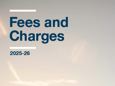 Link to the 2025-26 Fees & Charges