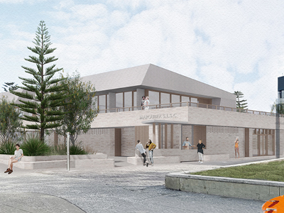 An artist impression of the new Maroubra Surf Life Saving Club