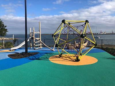 Upgraded playground at Frenchmans Bay